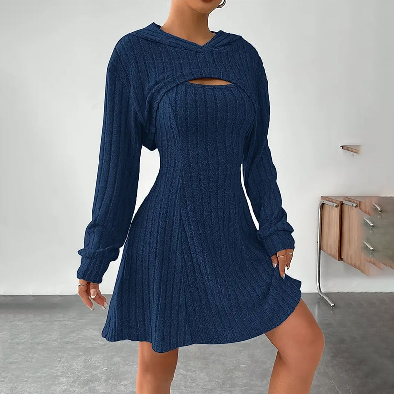 Diana | Vestido acanalado de mujer- estilo casual