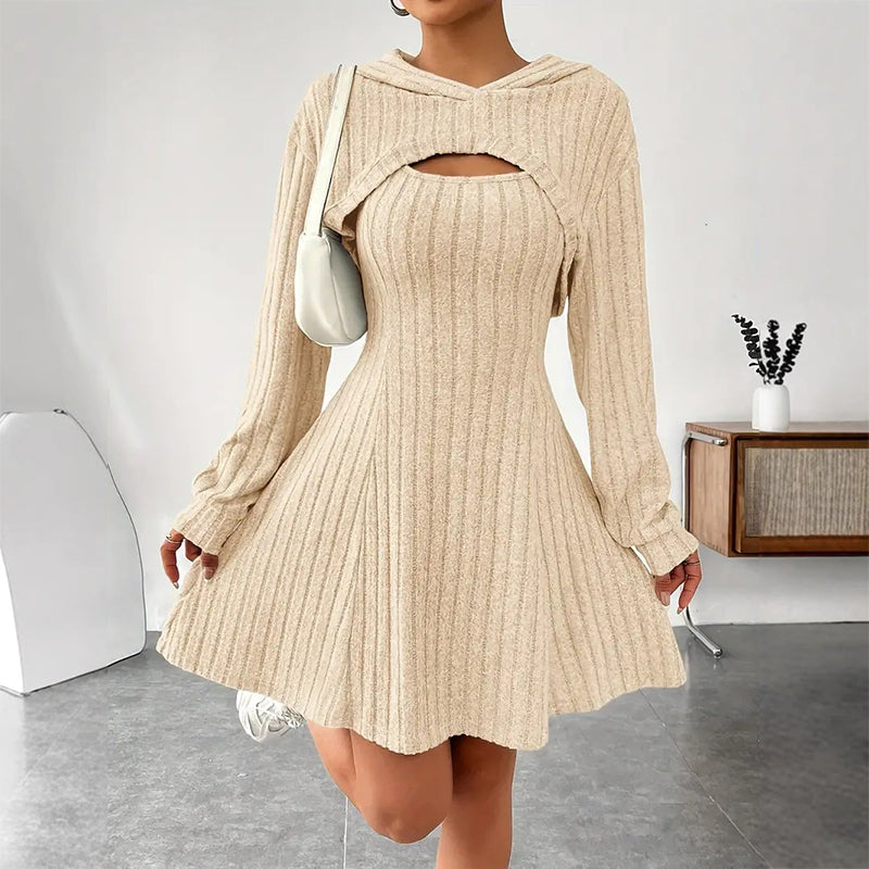 Diana | Vestido acanalado de mujer- estilo casual