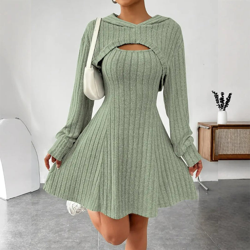 Diana | Vestido acanalado de mujer- estilo casual