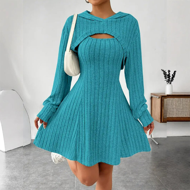 Diana | Vestido acanalado de mujer- estilo casual
