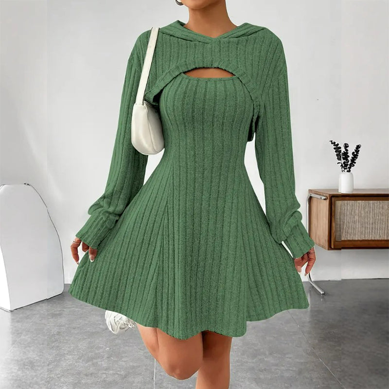 Diana | Vestido acanalado de mujer- estilo casual