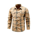 Dario |Camisa Casual de Manga Larga a Cuadros para Hombre