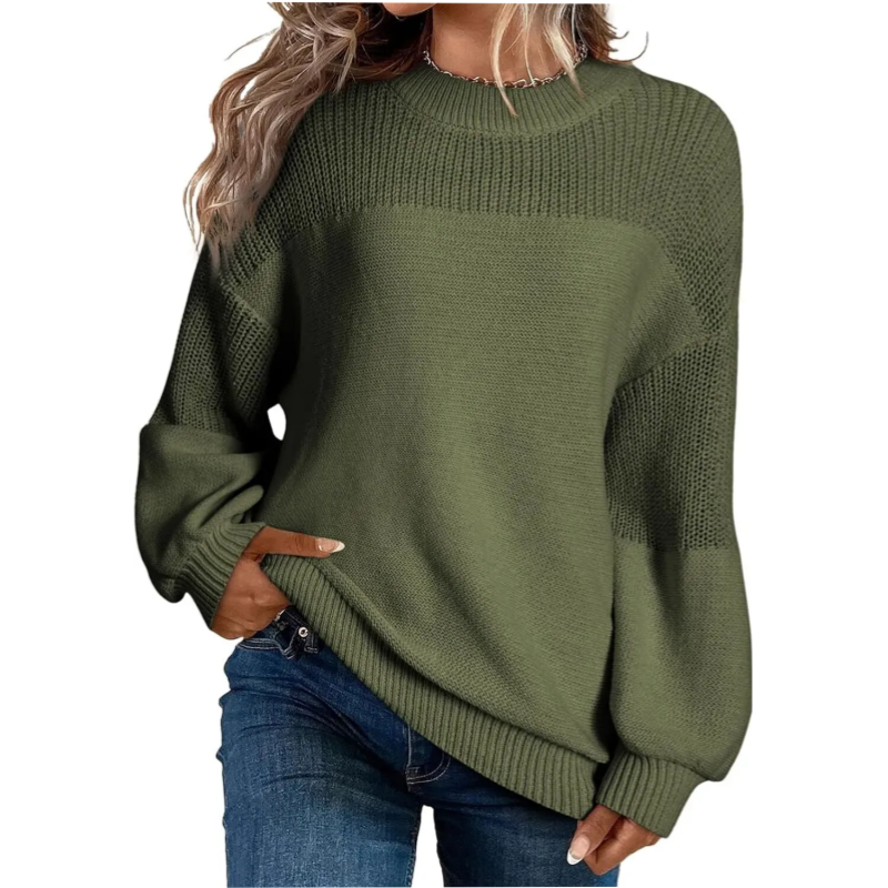 Luné | Jersey de punto de manga larga holgado para mujer