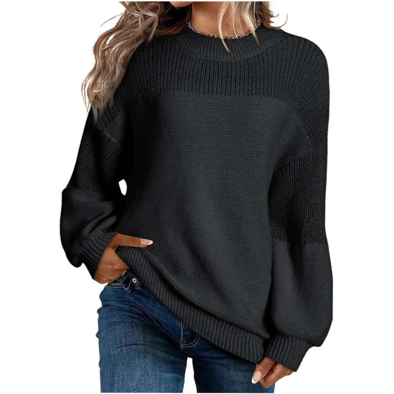 Luné | Jersey de punto de manga larga holgado para mujer