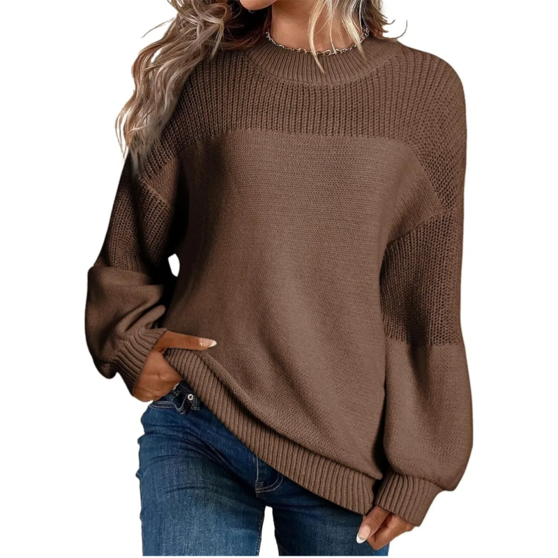 Luné | Jersey de punto de manga larga holgado para mujer