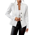 Lía | Blazer Estructurado con Cuello Mao para Mujer – Perfecto para la Oficina