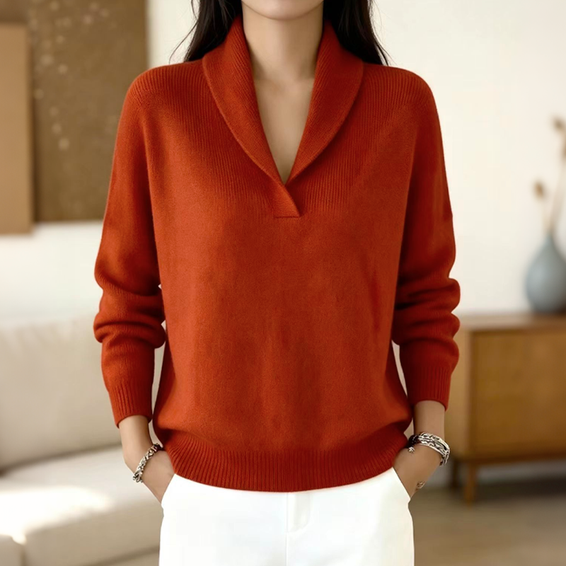 Vellina | Jersey con cuello chal para mujer