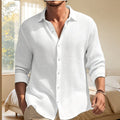 Dante |  Camisa casual transpirable de tejido waffle para hombre