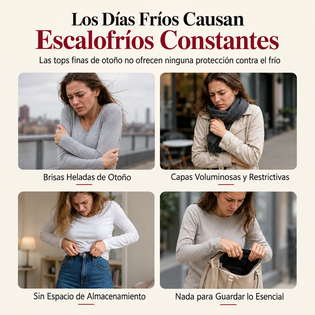 Adela | Camiseta cálida de mujer de manga larga y cuello redondo
