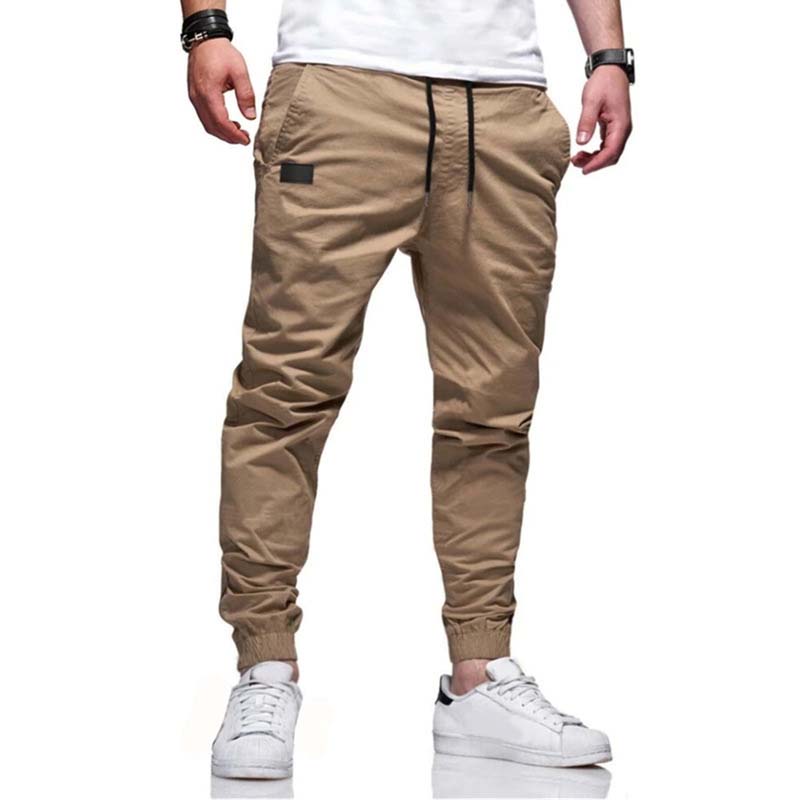 Pantalón jogger casual con cordón para hombre