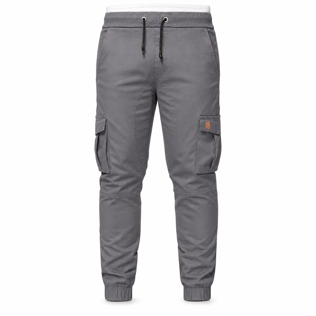 Luis | Pantalón jogger cargo liso para hombre