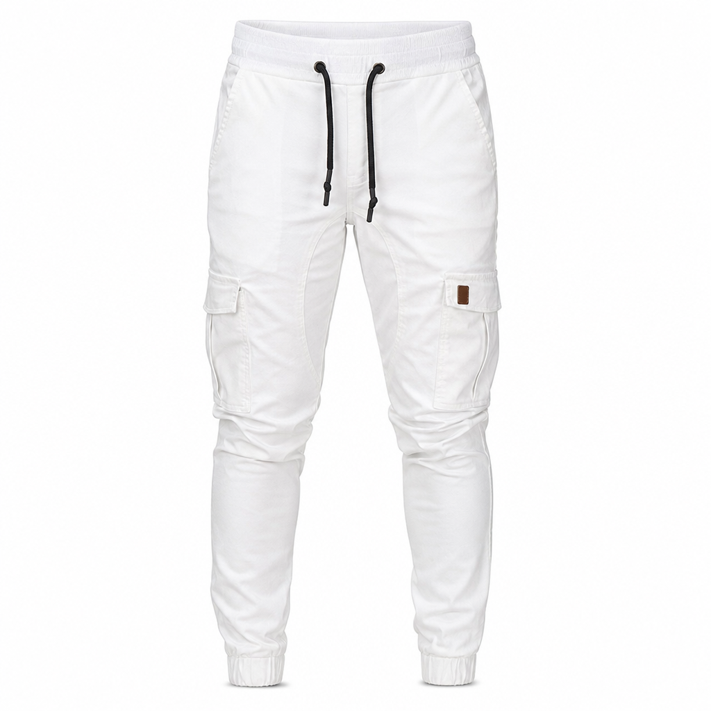 Luis | Pantalón jogger cargo liso para hombre