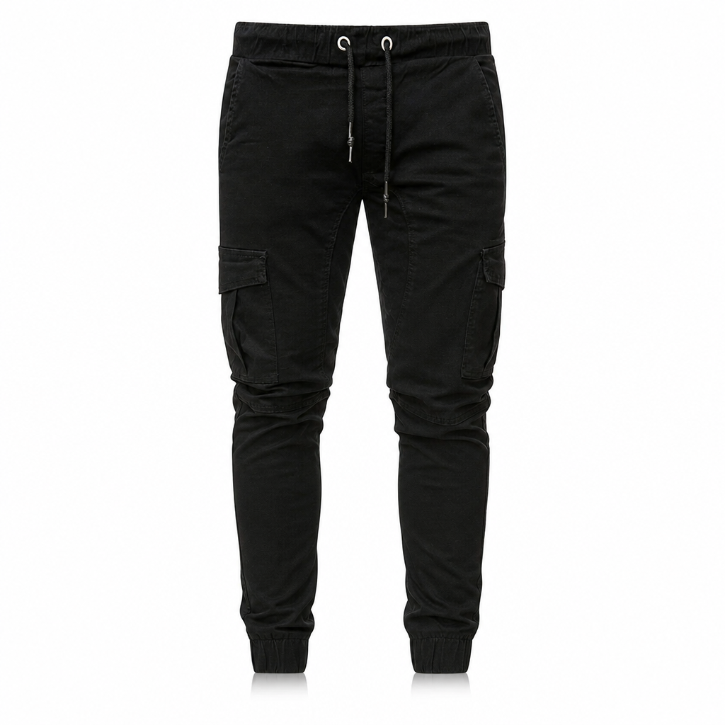 Luis | Pantalón jogger cargo liso para hombre
