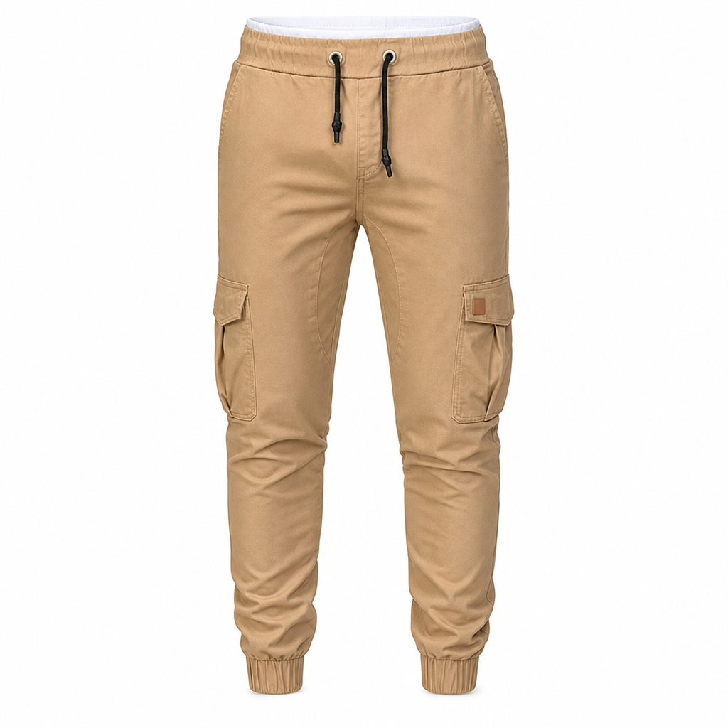 Luis | Pantalón jogger cargo liso para hombre