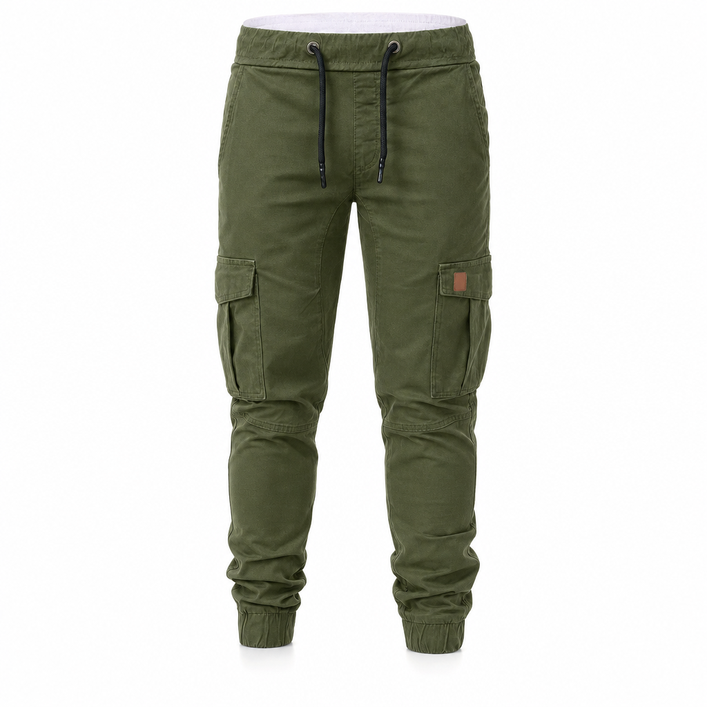 Luis | Pantalón jogger cargo liso para hombre