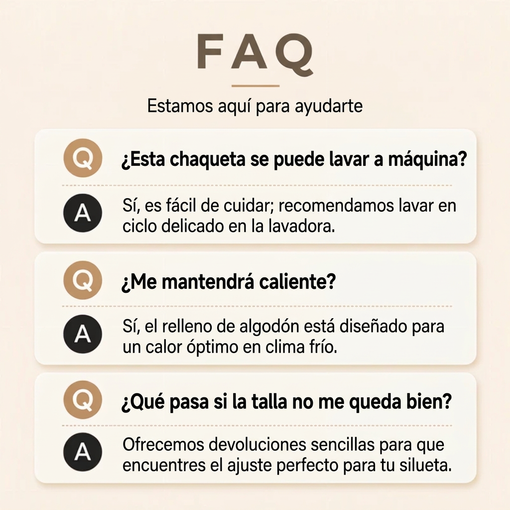 Chaqueta acolchada con capucha para mujer