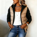 Chaqueta acolchada con capucha para mujer