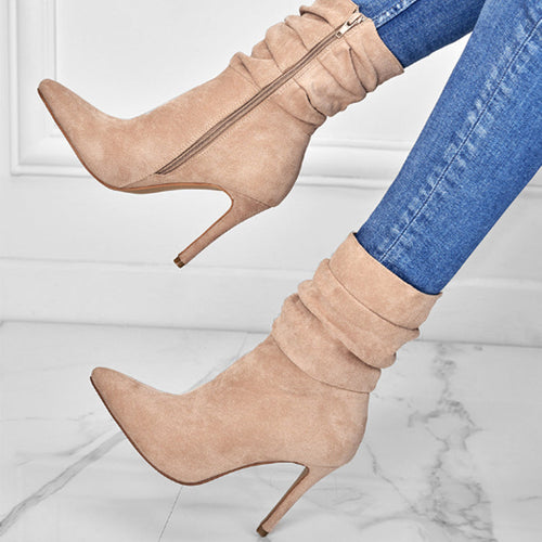 Botines de tacón con puntera fina para mujer — detalle 1