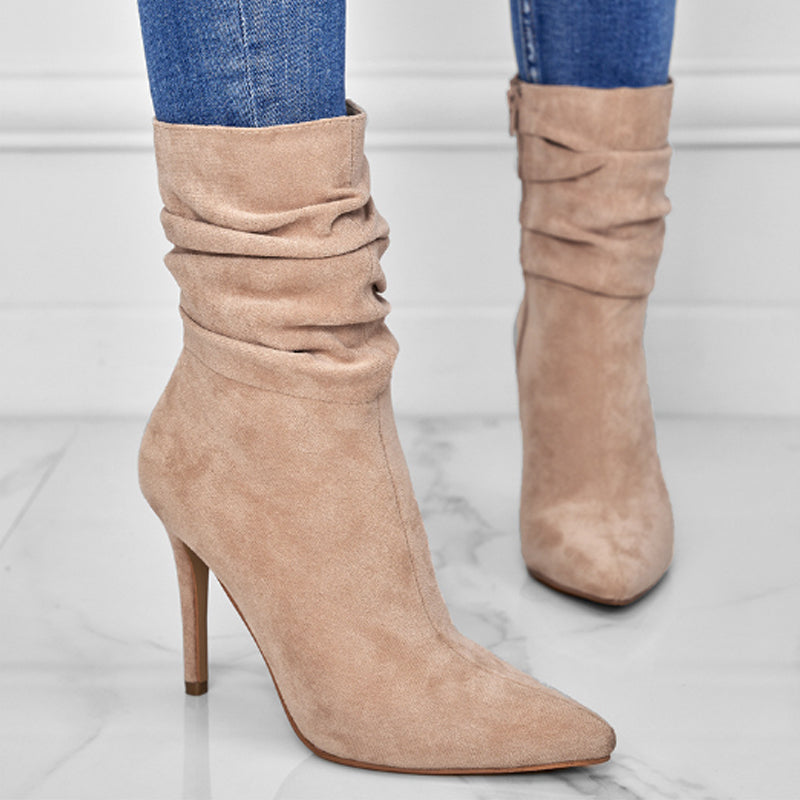 Botines de tacón con puntera fina para mujer — detalle 2