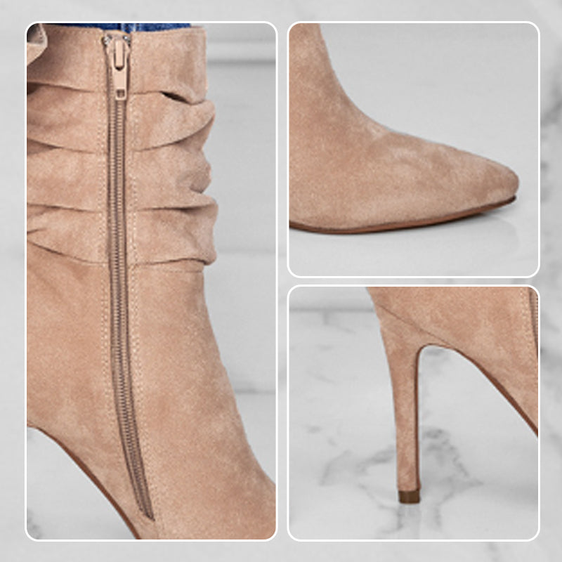 Botines de tacón con puntera fina para mujer — detalle 4