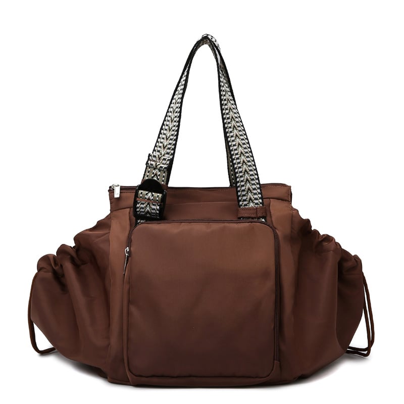Bolso de viaje convertible, color marrón oscuro