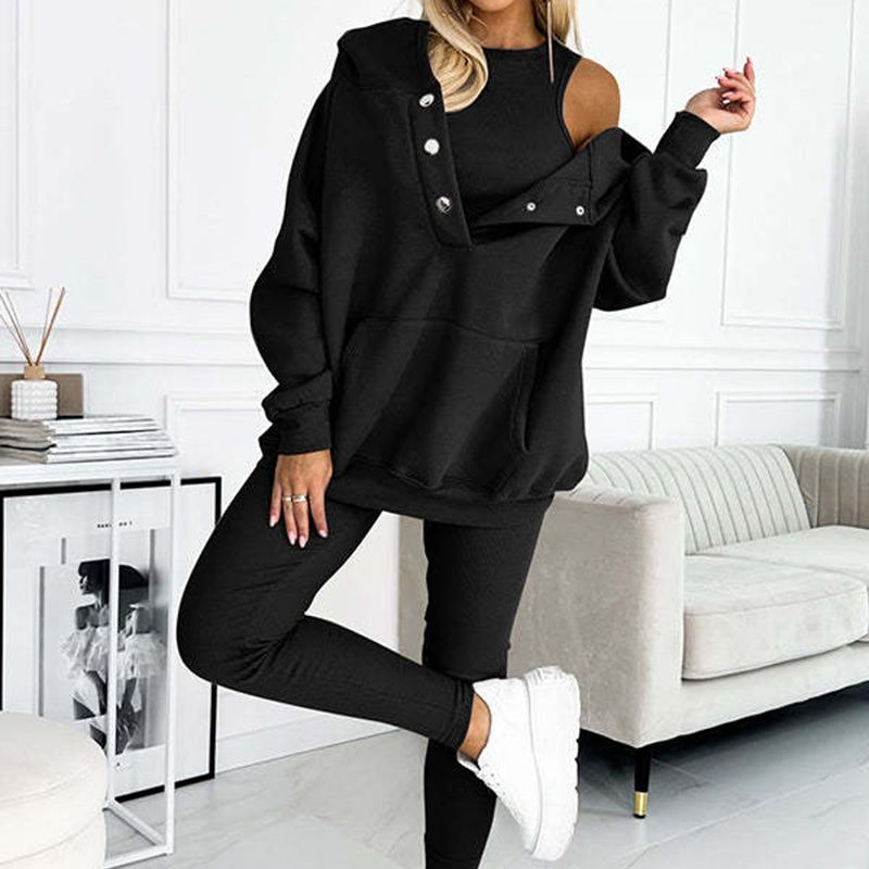 Conjunto deportivo de tres piezas para mujer, vista 16