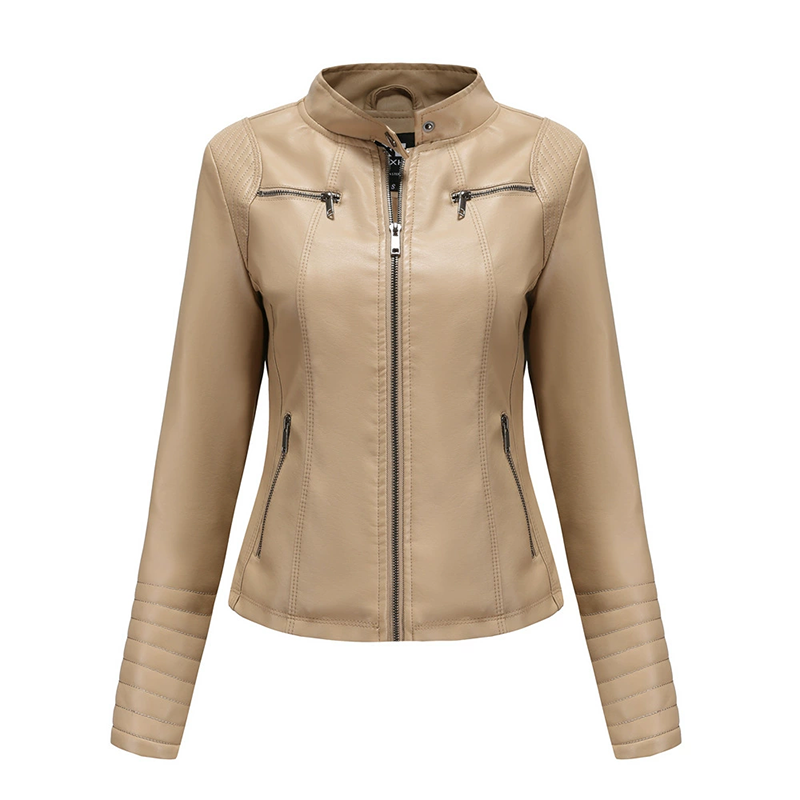 Chaqueta de cuero sintético para mujer, imagen 15