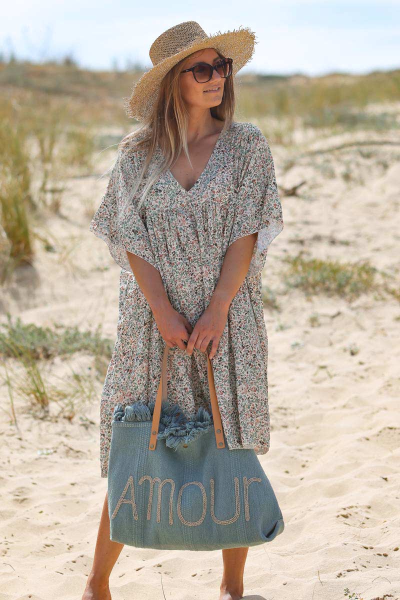 Vestido fluido Jeanne verde celadón - imagen 7