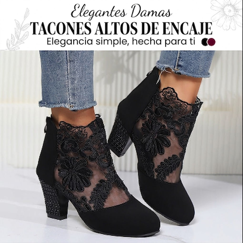 Yasmin | Tacones altos para mujer con punta elegante