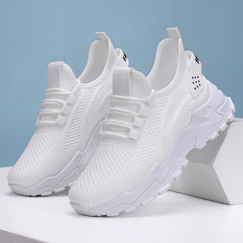 Zapatillas blancas transpirables para mujer